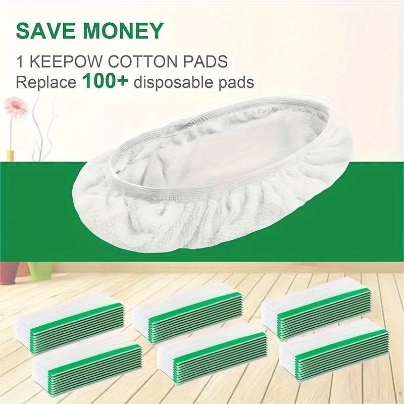 

4pcs Reusable White Mop Pads - , Lightweight Polyester For Dust & Oil Removal, Wet Or Dry Floor Cleaning In Bedroom, Bathroom, Living Room