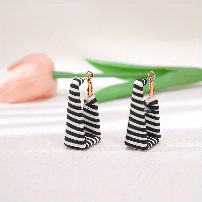 

1 Of Striped And Rectangle Drop For Women,