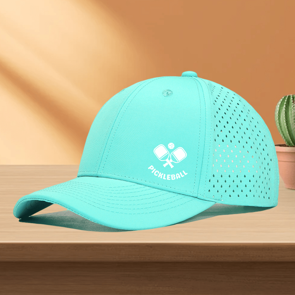 TEMU 1 Gorra de de malla de secado rápido, con malla perforada, estampada con patrones de tenis y pickleball, gorra de , disponible en 10 colores