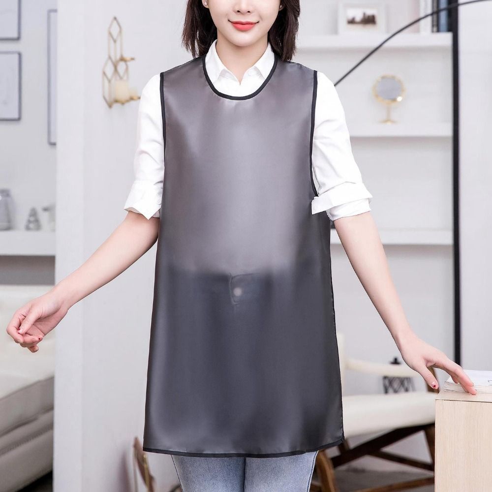 

Oil-proof Pvc Apron - Water Resistant Apron, Non-textile Grilling Apron, Portable Synthetic Chef Apron For Home Use