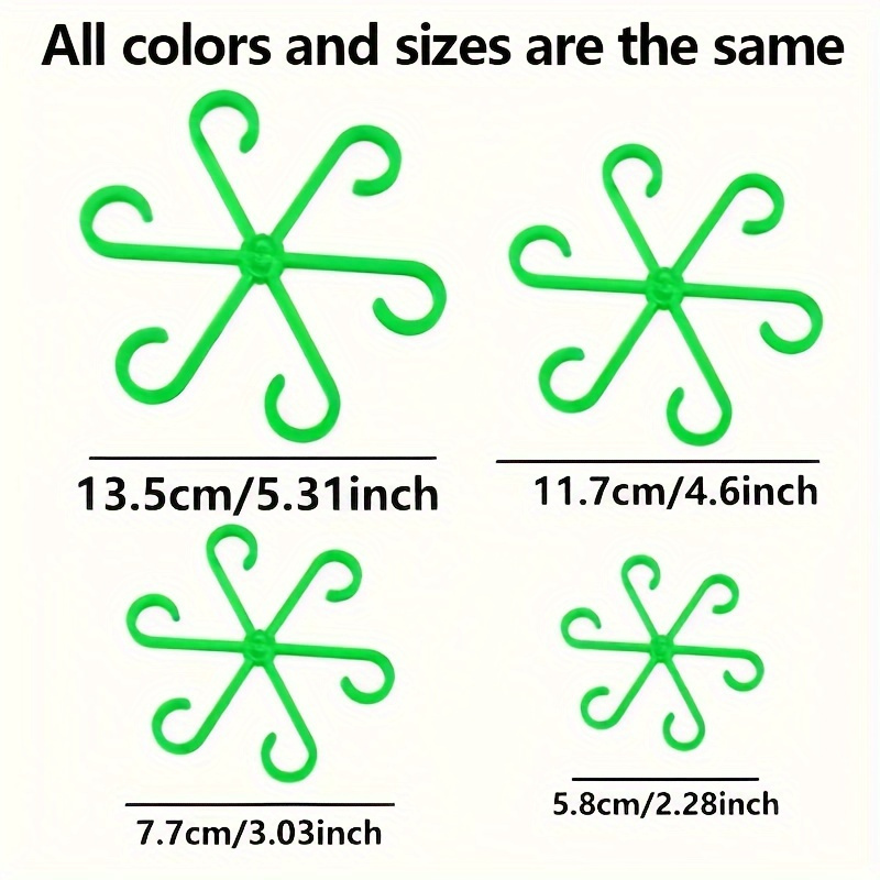 4pcs Sturdy Plastic Plant Support Clips - Durable Garden & Lawn Care Tool for Secure Climbing Plants