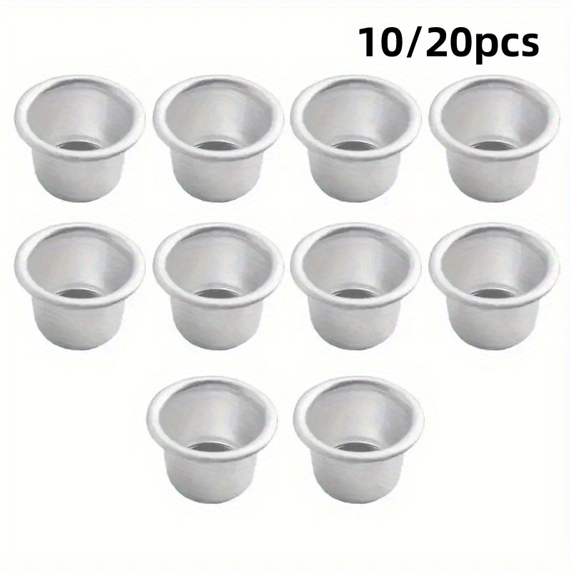 

10/20pcs Aluminum Candlestick Holders, Candle Cups With Floor For Home Decor And