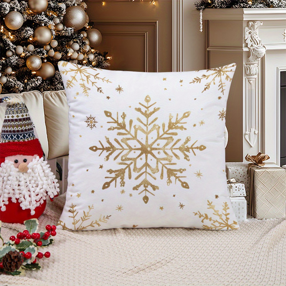 

Suige Contemporary Christmas Printed , , Washable, Pillowcase For Sofa, , Bedroom - 17.7"x17.7" / 19.7"x19.7", No