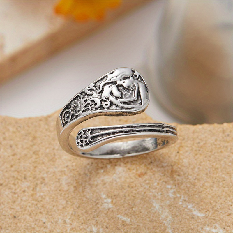 anillo cuchara ajustable único en estilo vintage Temu Ecuador