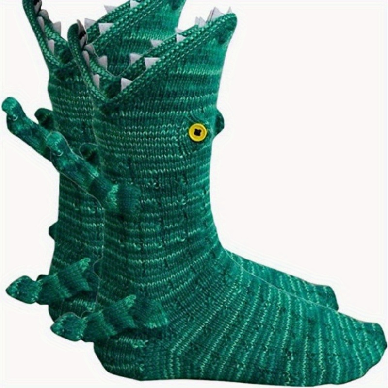 

Christmas Crocodile Knitted Socks Shark Knitted Clothes Shoes Party Holiday Gifts