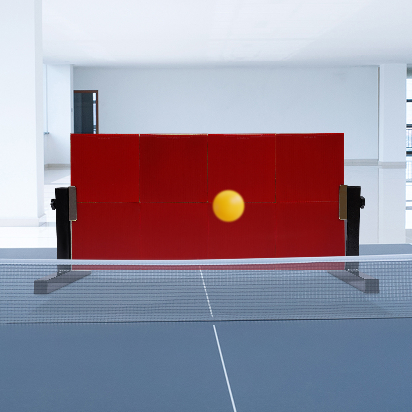 Planche De Retour Tennis De Table Professionnelle - Réglable à 360°, 7 Couches Bois, Surface Caoutchouc - Pour Entraînement Solo