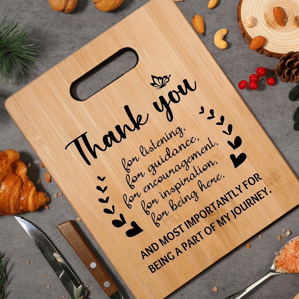 thank you gifts for women bamboo cutting board with warm words best thank you gifts for coworkers friend nurse teacher appreciation gift graduation bridal shower thank you gifts bulk details 1