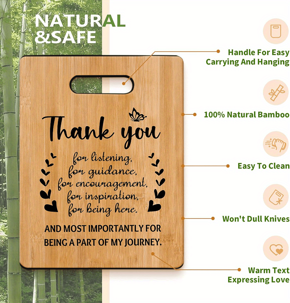 thank you gifts for women bamboo cutting board with warm words best thank you gifts for coworkers friend nurse teacher appreciation gift graduation bridal shower thank you gifts bulk details 2