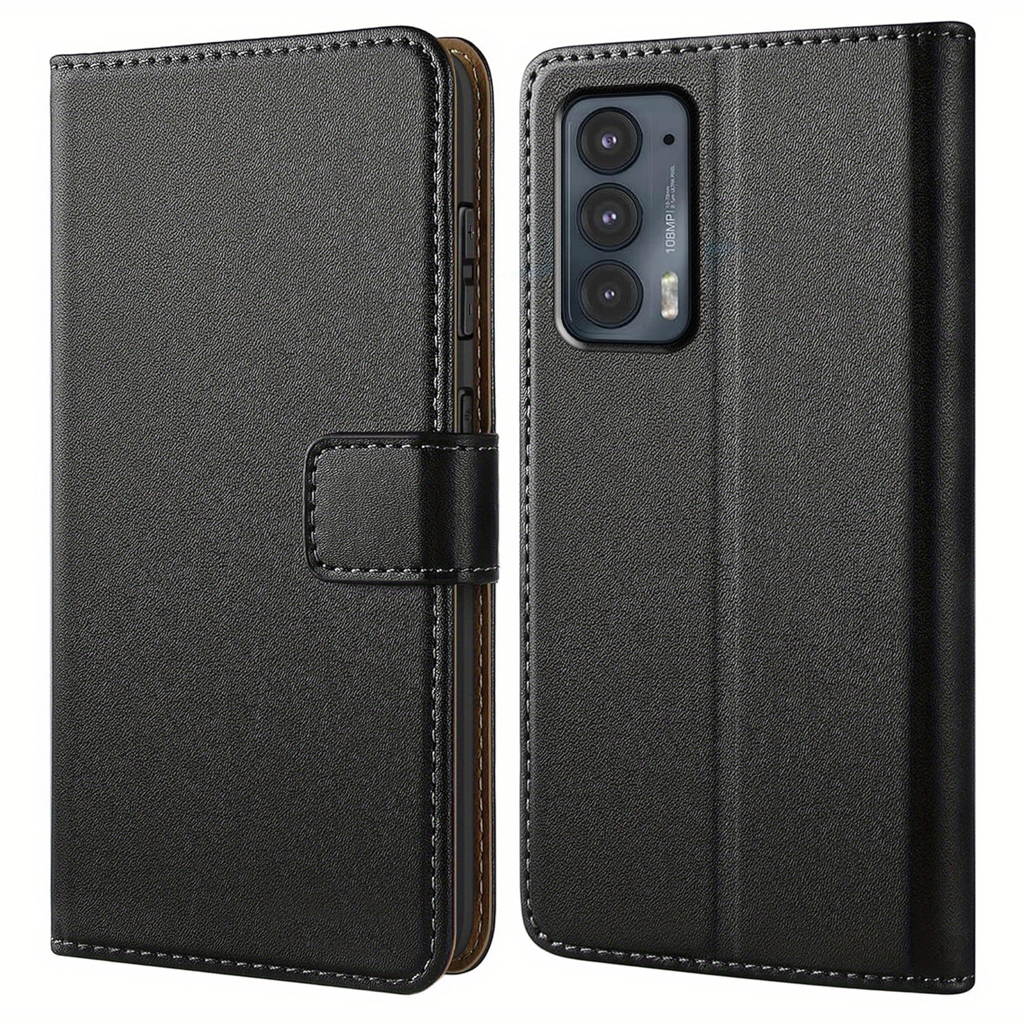 TEMU Phone Case: Compatible With Moto Zoom Action Vision Plus 20 Lite Plus Case With Kickstand Faux Leather Flip Protective Phone Case Cover