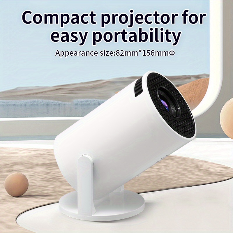 new mini micro projector with 360° rotation, 1080p home theater video projector, supporting 1920*1080p video , 15.75inch projection distance, screen mirroring with iphone, | Shop Trends | Temu