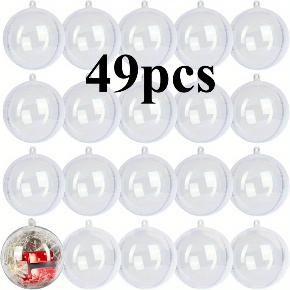 

49 Plastic Filled Decorative , Suitable For Christmas, , Weddings, Parties,