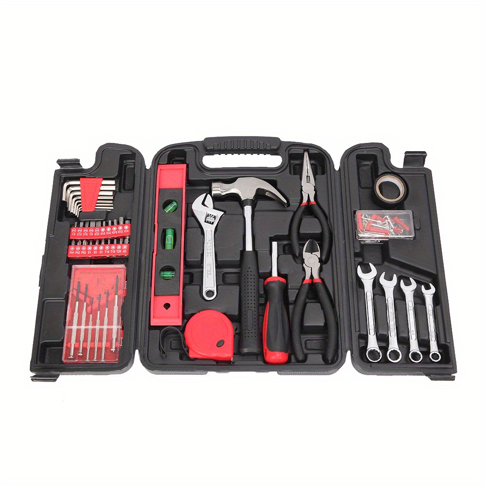 

136- Set - And - Household Tool Set Carrying - Tool Kits For - Kit For - And Red