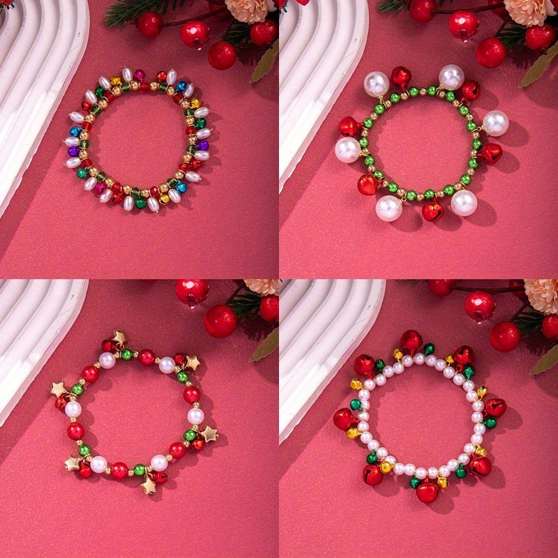 

4 Pcs Christmas Christmas Bracelets Bracelets