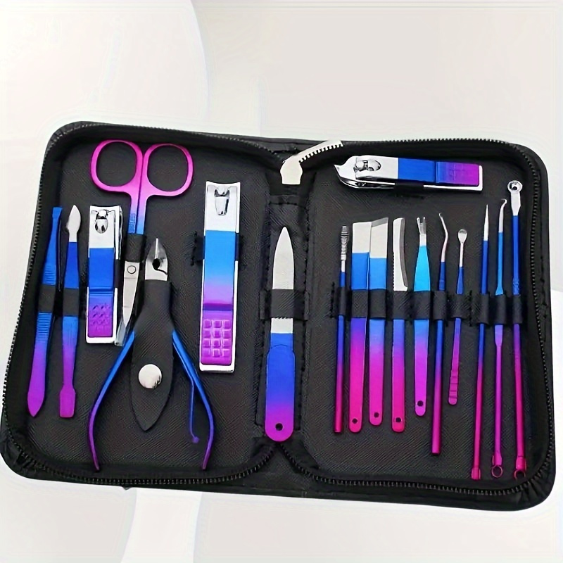 

9/ 18 Pcs Steel And Pedicure Kit - , , Grooming , And - Unscented, , Fingernail