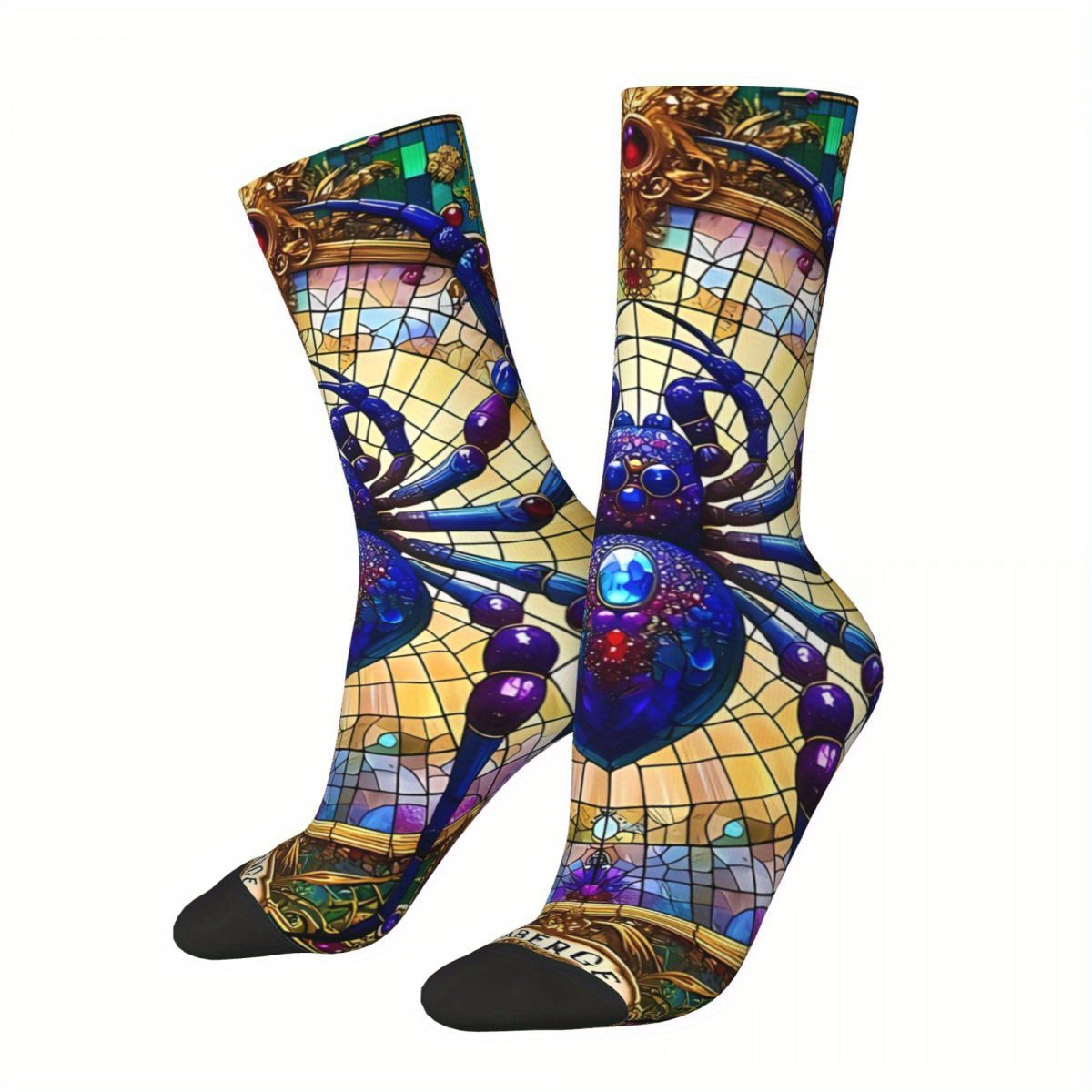 

Spider Splendor In Novelty Mid , , , And , Polyester, Knitted