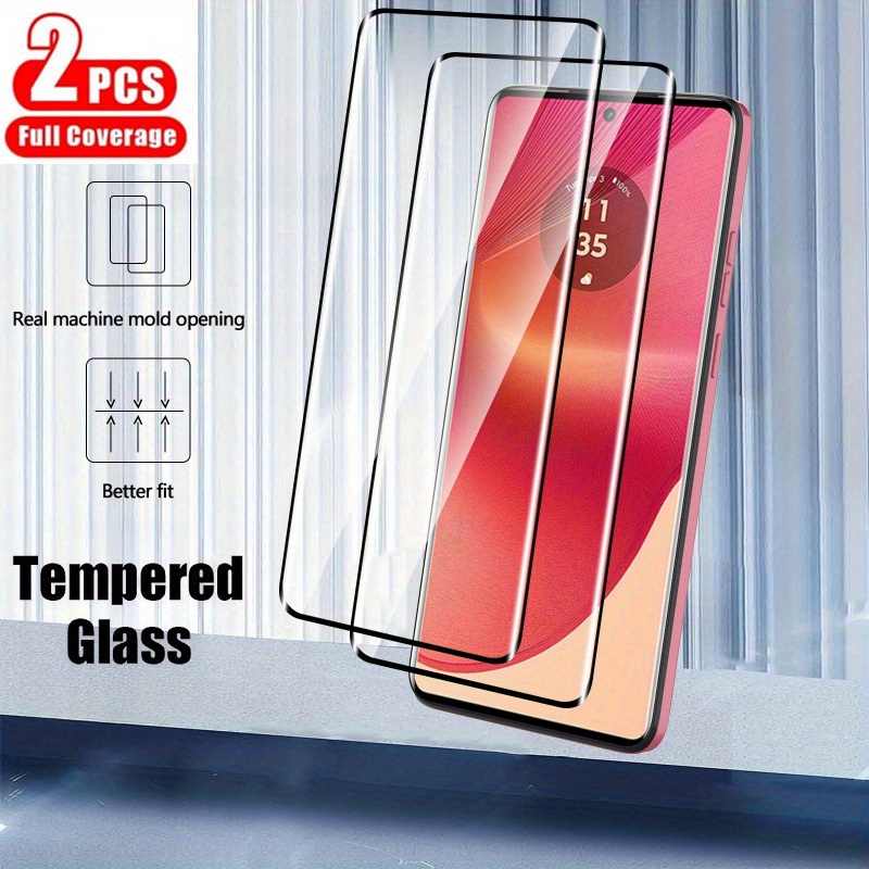 

2pcs Curved Tempered Glass Screen Protectors For Ultra/edge 30 Fusion/s30 Pro/x30 Pro/edge (2024)/g85/edge 40 Neo