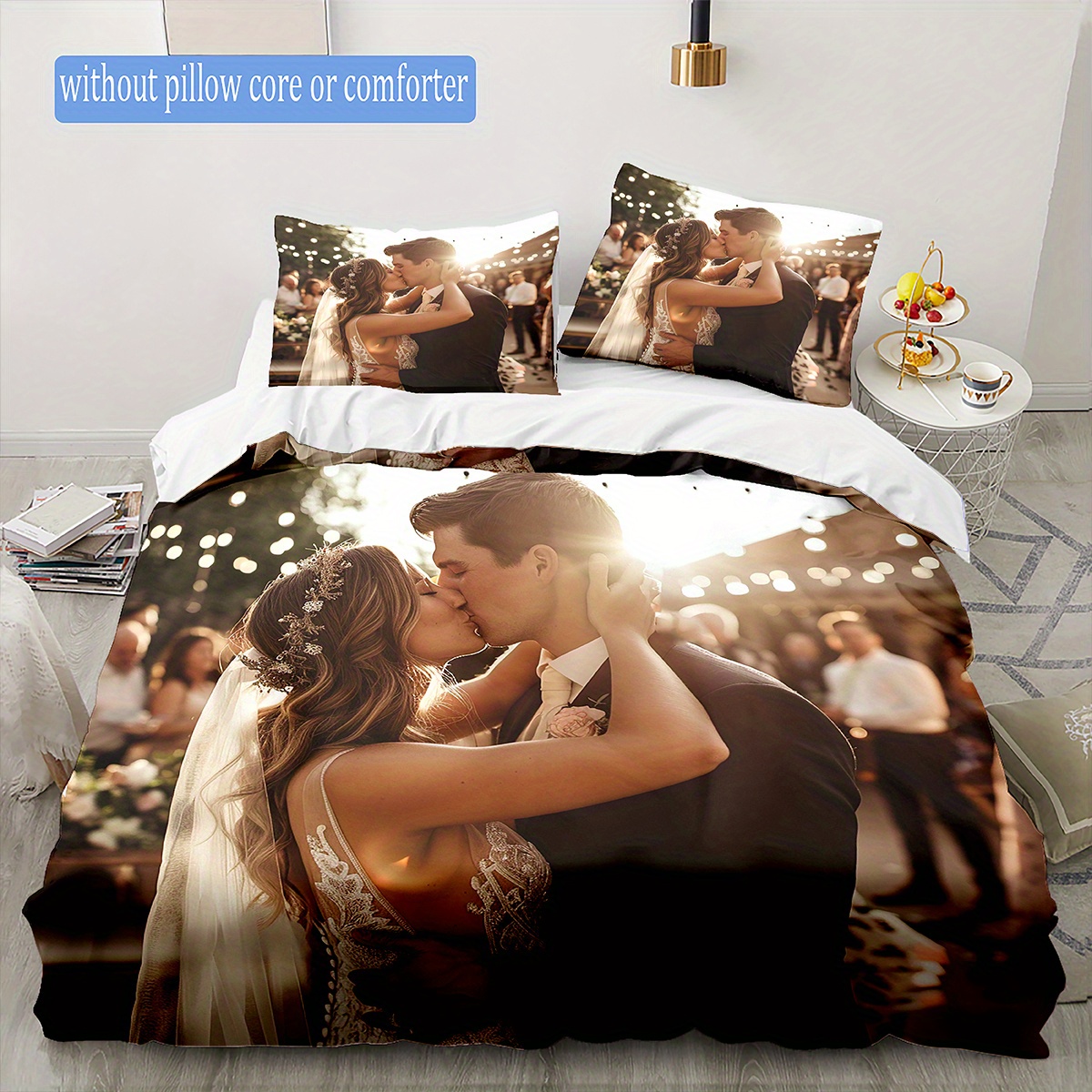 

3d Duvet Cover Set - Polyester, - Bedding - Includes 1 Duvet Cover & 2 Pillowcases ( Not Included)