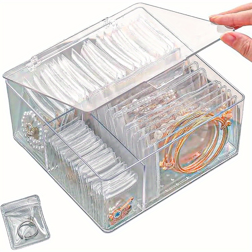 

Briartw Jewelry Organizer 60 Portable - Plastic Storage Box For , , Necklaces, Bracelets - - Jewelry Organizer Dividers