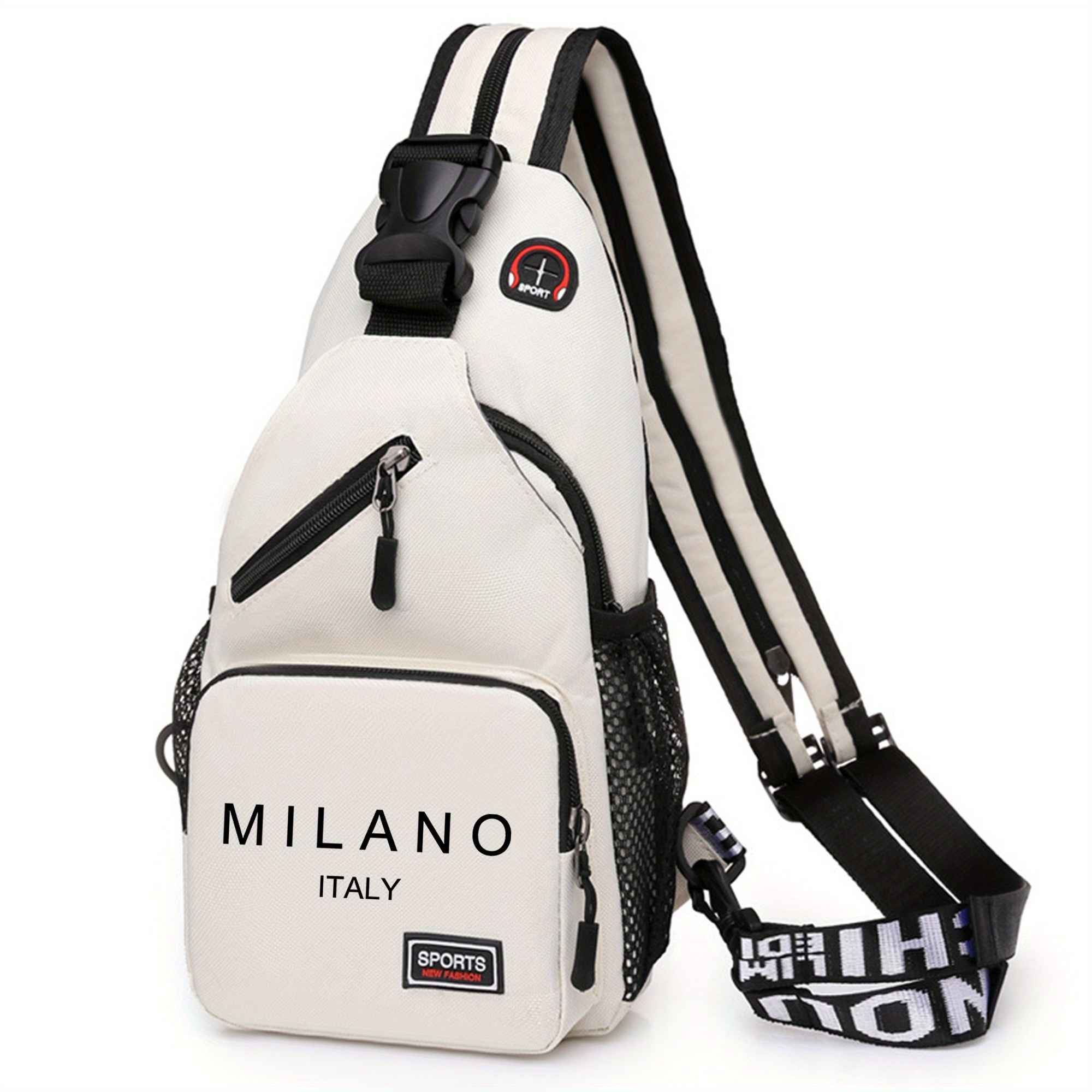 TEMU 1 stuks , Italië Schoudertas, Multifunctionele Sportieve Slijtvaste Crossbody Tas voor Buiten, Casual Multifunctionele Schoudertas en Rugzak met