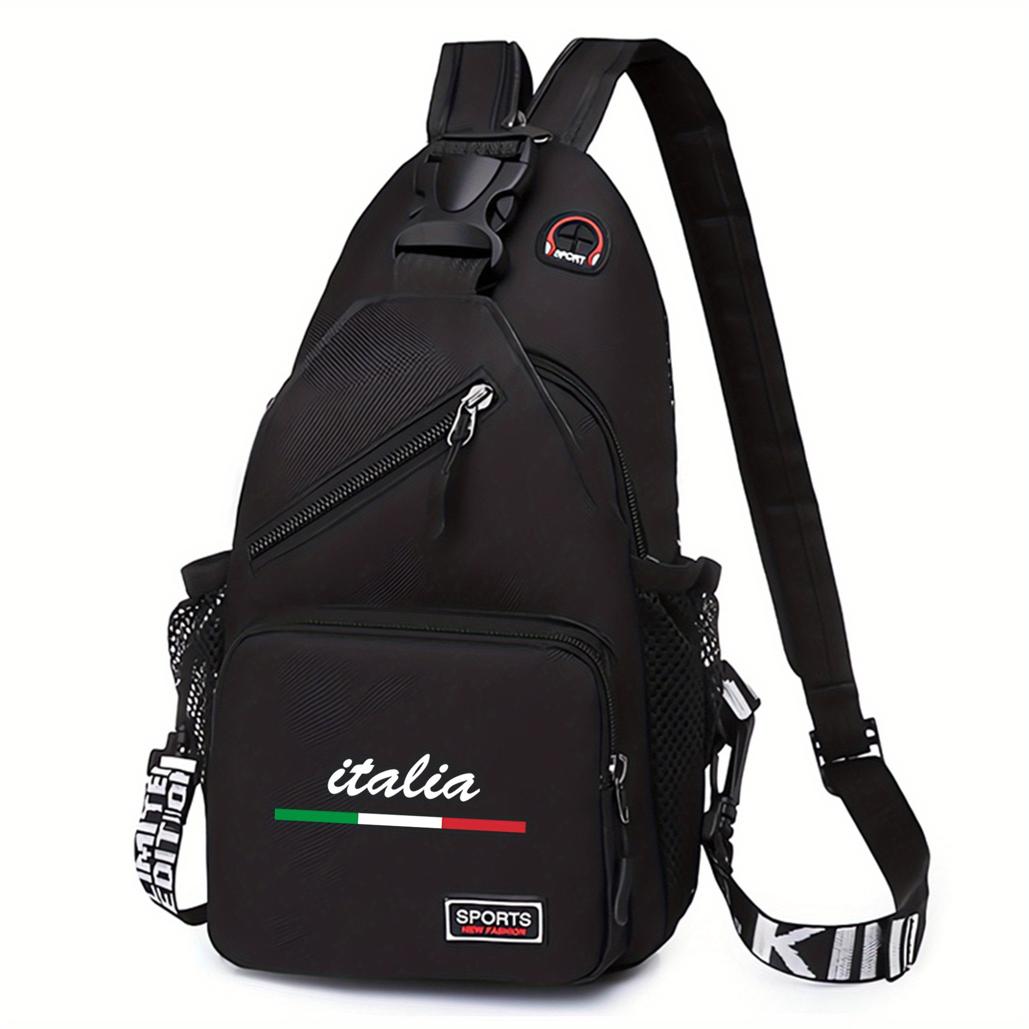 TEMU 1 ud. Bolso de con de Milán, Italia, bolso cruzado multifuncional resistente al para actividades al aire libre, bolsos informales