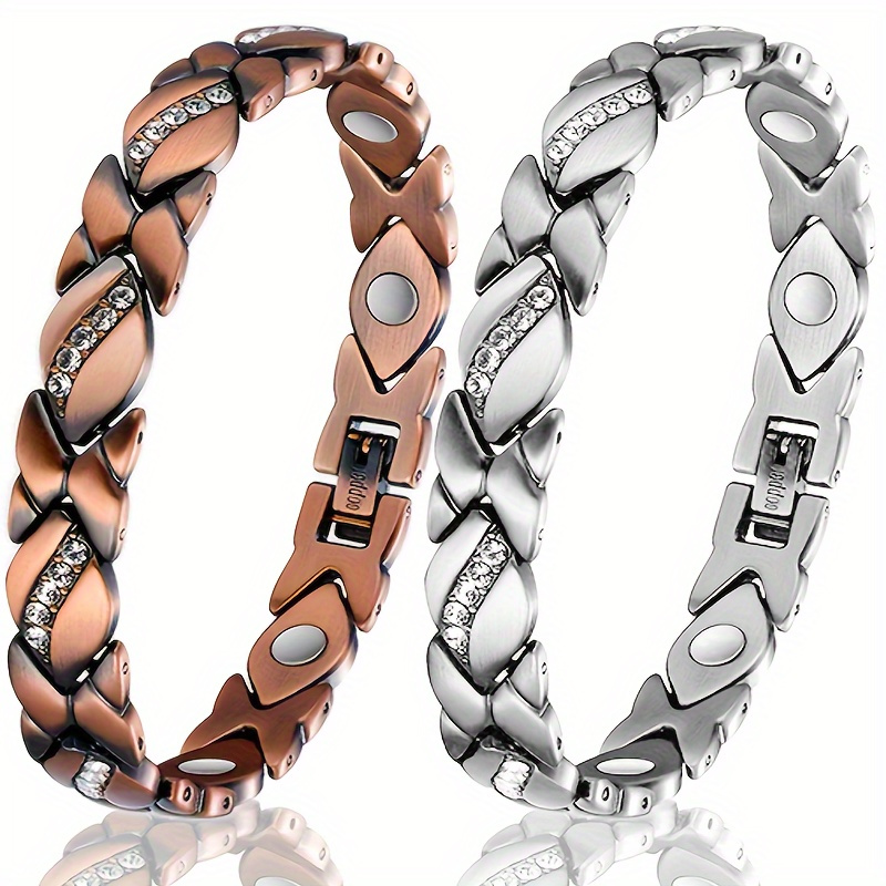 

Buy 1 Get 1 Free, Of 2 Copper Bracelets For Women - Super 3500 Magnets, , Day, Christmas Jewelry