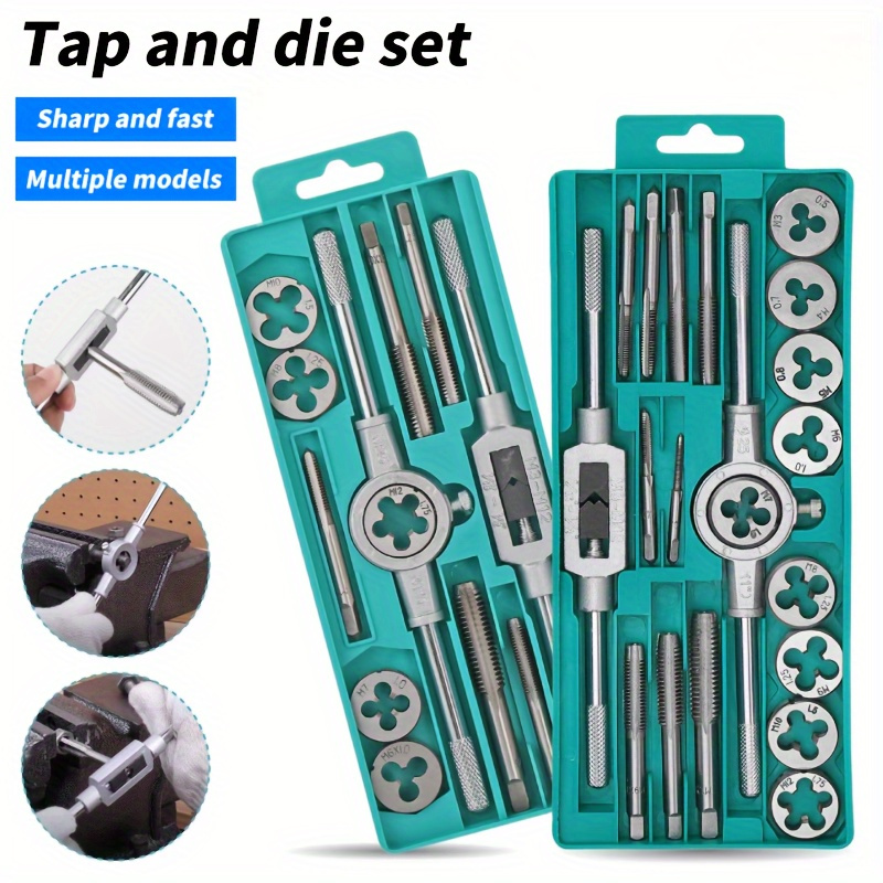 

Thread Tap Set - A M3-m12 Thread Tapping Tool A Straight Tap , Thread And Tapered - A Portable Combination And Tapping Set