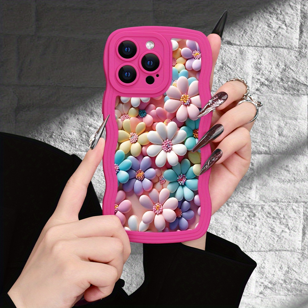 

New, Fashionable, Popular,, 3d Design, Wave Phone Case For Iphone Series Fashionable Accessory, Gift For , Christmas Halloween Decoration/gift For Birthday, Girlfriend, Boyfriend, Friend Or Yourself