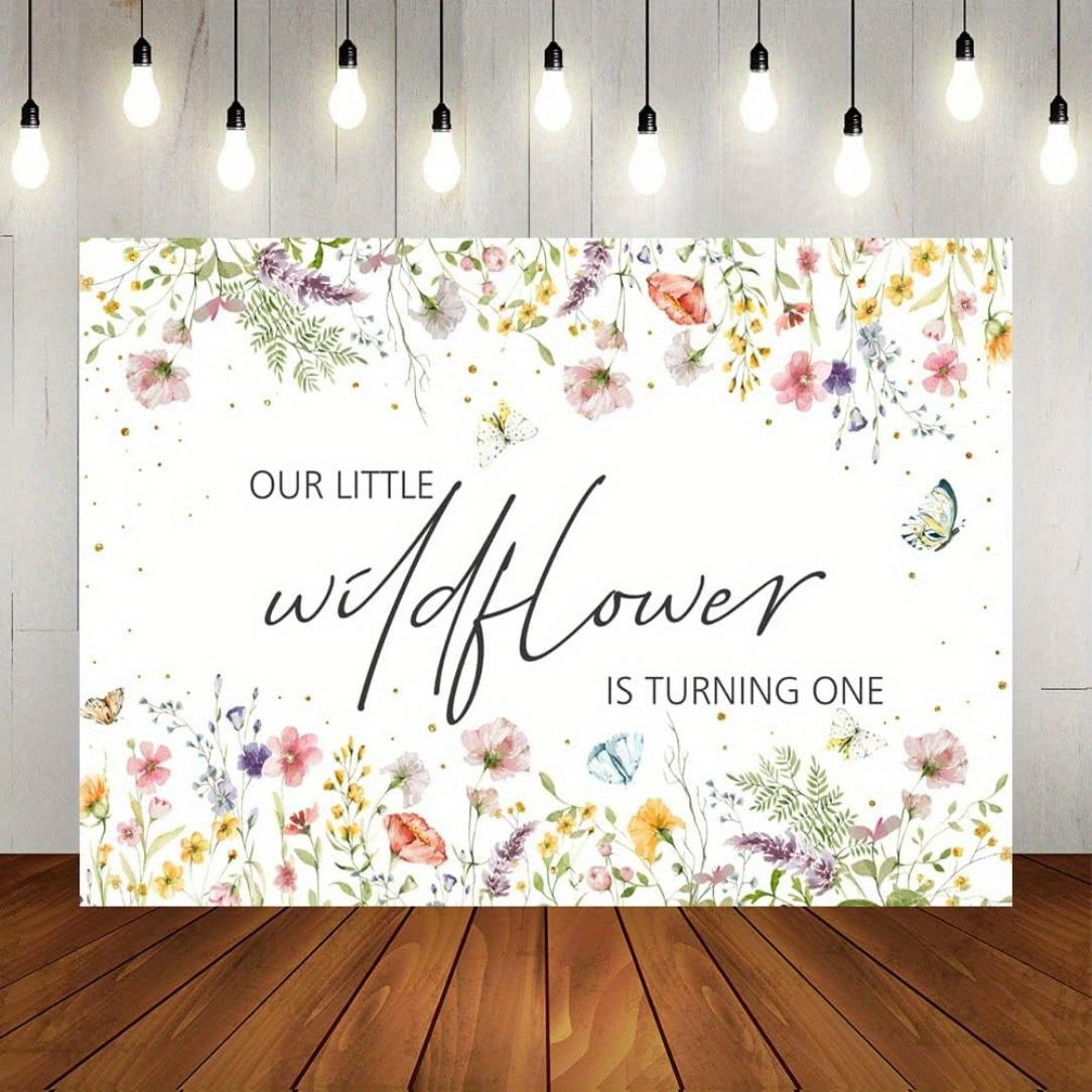 

Polyester Backdrop, 1pc - Decorations, A For First , , And Table