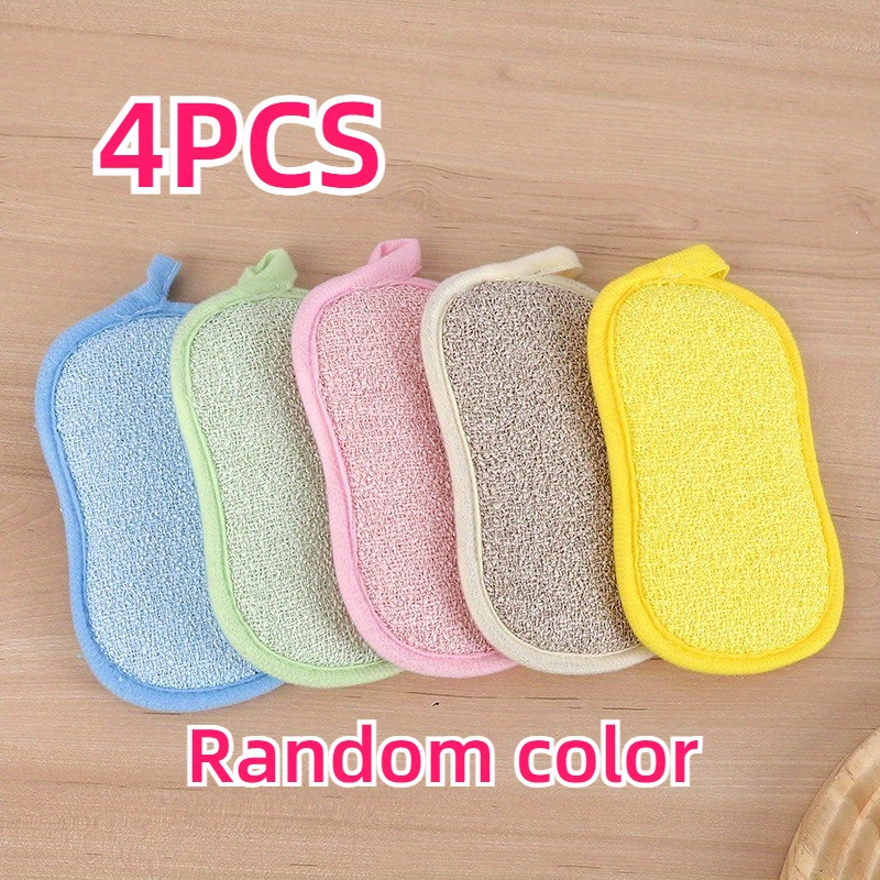 4/7/11/25/48pcs Kitchen Scrub Sponge, Heavy Duty Cleaning Scratch Resistant Scrub Sponge, Reusable Scrub Sponge For Household Cleaning, Random Color (multicolor)