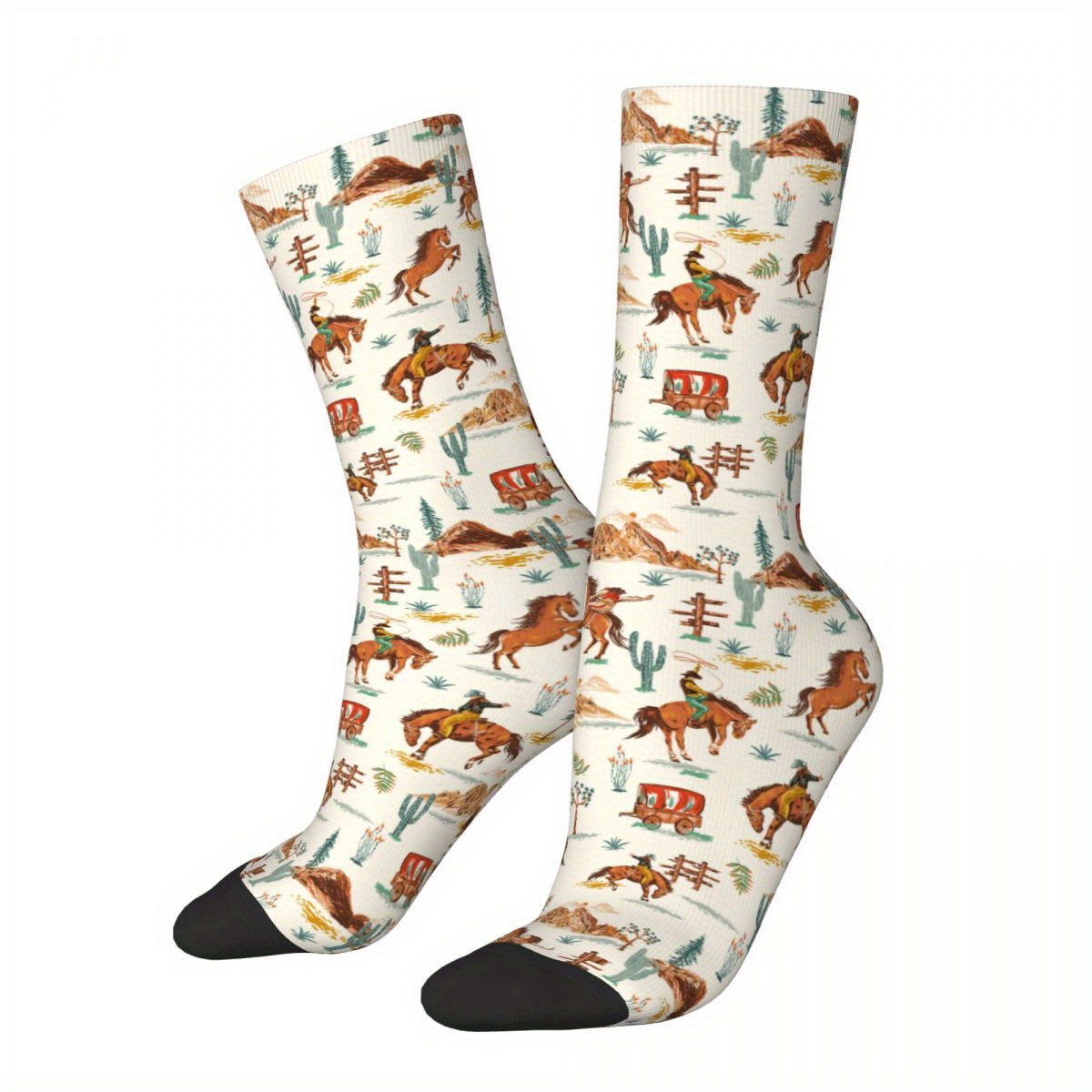 

Horses Sock Printed Man Polyester