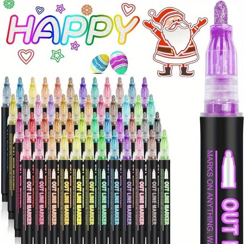 

School Supplies 8/ 12/ 34/ 36/ 48 Colors Art Pen Marker Pen Diy Graffiti Marker Pen Diary Poster Card