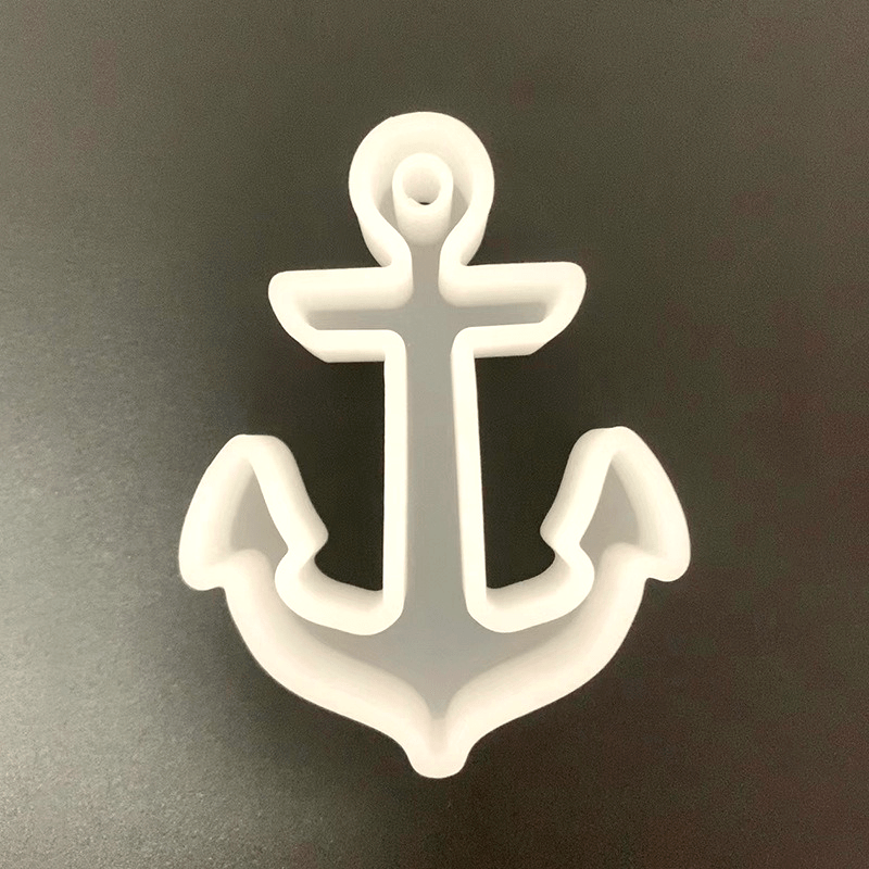 

1pc Nautical Anchor Silicone Mold For Diy Crafts, Plaster, Cement, And Casting - Home Decor Mold, Silicone Molds For Resin