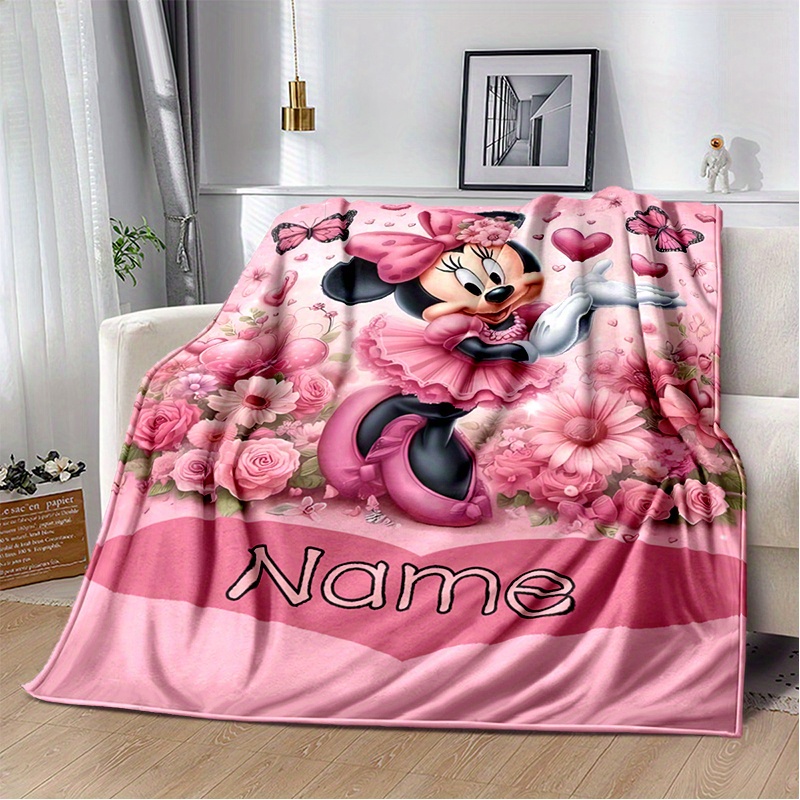 

1pc Personnalisée Minnie Nom Personnalisé - en Toutes Lit, Canapé, - - Lavable en , Pas Besoin d'Électricité