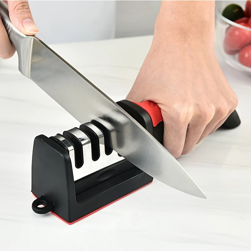 knife sharpener professional kitchen sharpening stone grinder knives whetstone diamond ceramic sharpener tool material whetstone coated diamond ceramic body pp tpr details 1