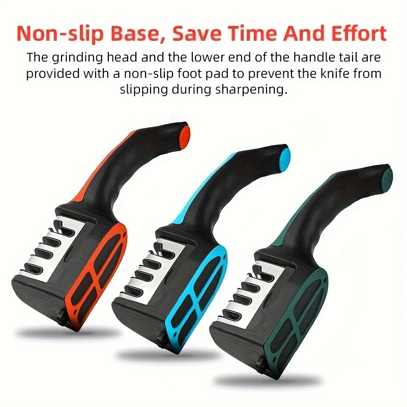 knife sharpener professional kitchen sharpening stone grinder knives whetstone diamond ceramic sharpener tool material whetstone coated diamond ceramic body pp tpr details 4