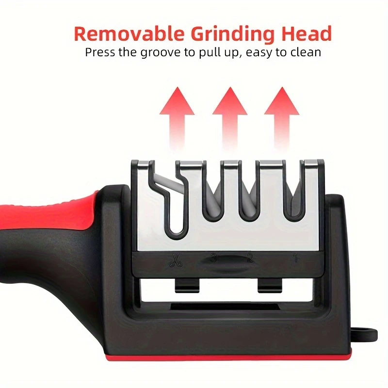 knife sharpener professional kitchen sharpening stone grinder knives whetstone diamond ceramic sharpener tool material whetstone coated diamond ceramic body pp tpr details 5
