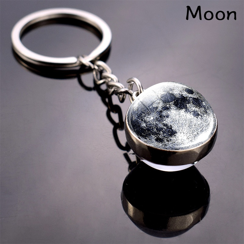 

[customer ] Solar System Charm Keychain - Alloy Metal Glass Ball Pendant, Earth/sun/moon Designs For Eid & Ramadan Gifts