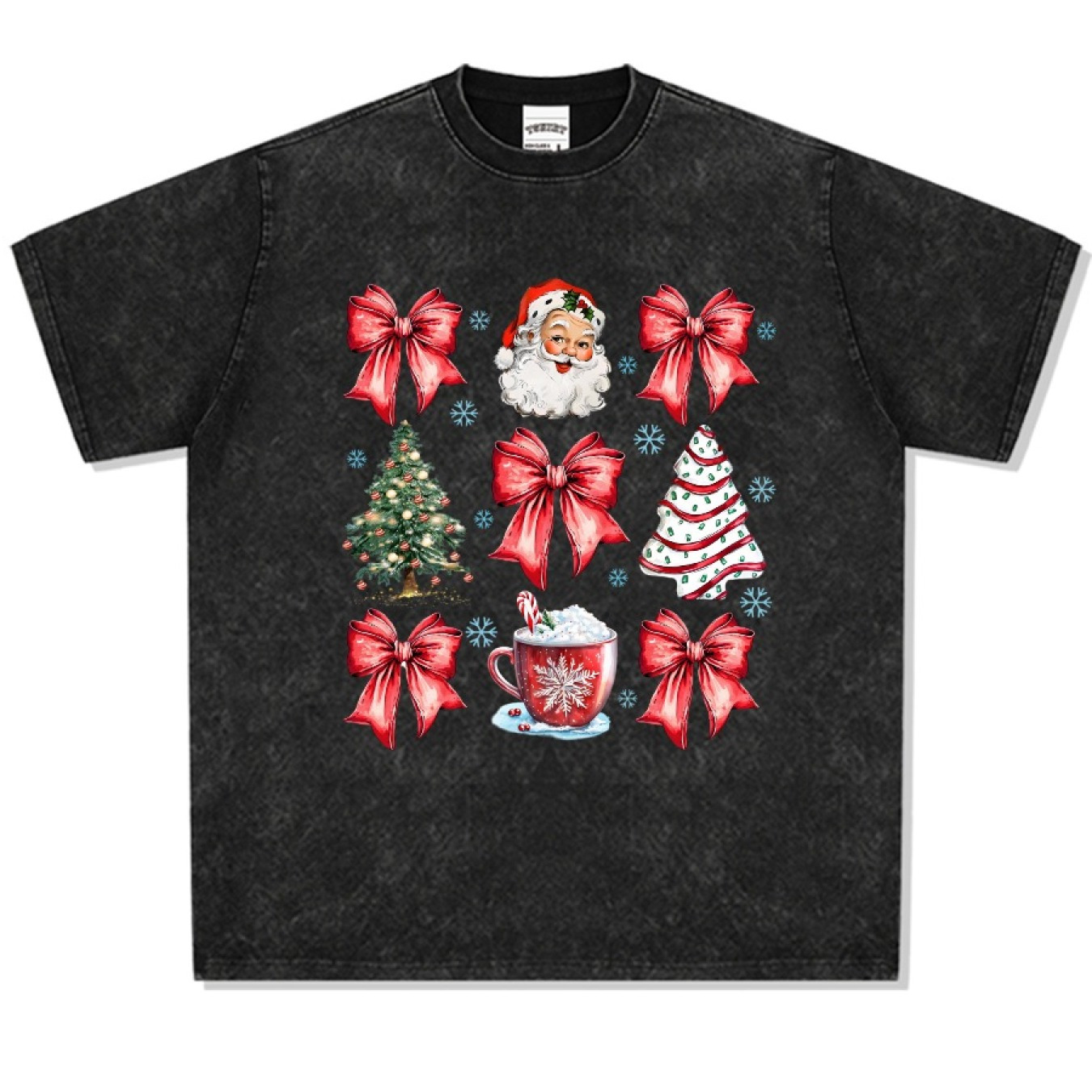 

Christmas, Bow, Christmas , Hot , Girly T- For Adults Dyed-dye Pattern, , Round , Fit, Unisex Tee