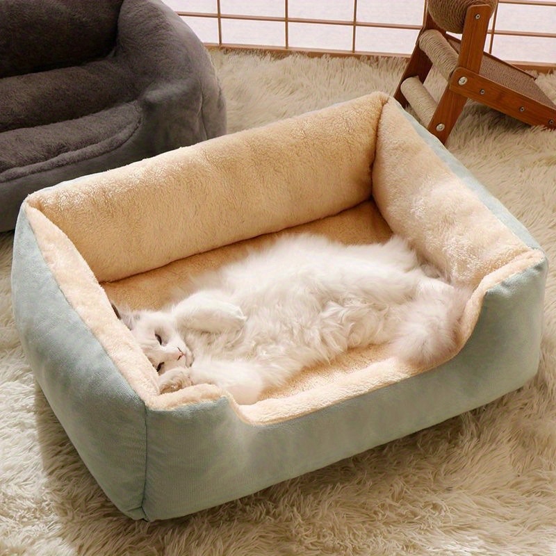 

Lit de chien en coton , pour animaux de compagnie pour hiver, grande natte pour chien, et aux taches, pour les races de petite, moyenne et grande taille, maison pour chien intérieur