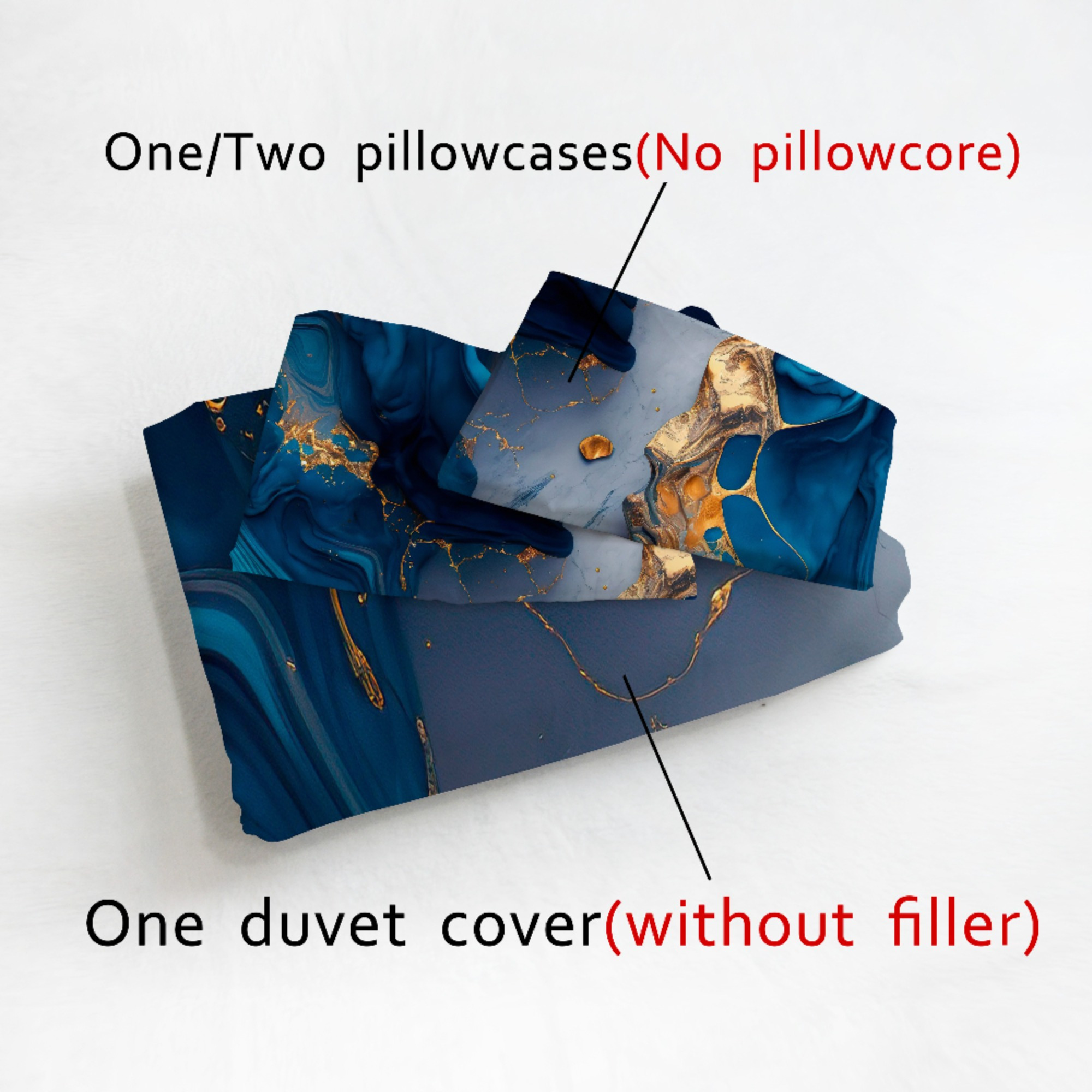 TEMU The Jit2/3pcs Marble Features A 3d Brushed Digital Printed Duvet Cover Set, Which Of Soft And Comfortable Fabric Without Filling, Suitable For
