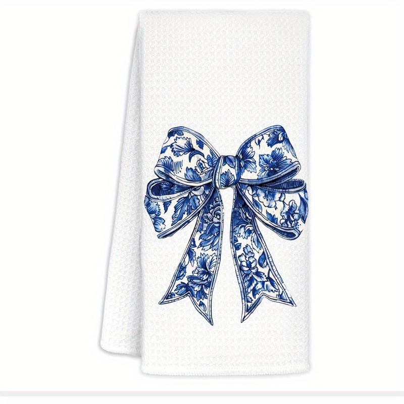 

Bow Towel - 1pc 18x26 , Polyester Dish Cloth, , , Dish Towel For And Bathroom Decor