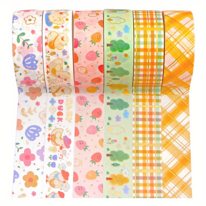 

6- Washi , 1.5 , For Notebooks, Planners, Diy Art & Crafts, Scrapbooking, Wrapping, Office , , Art & Adhesive,