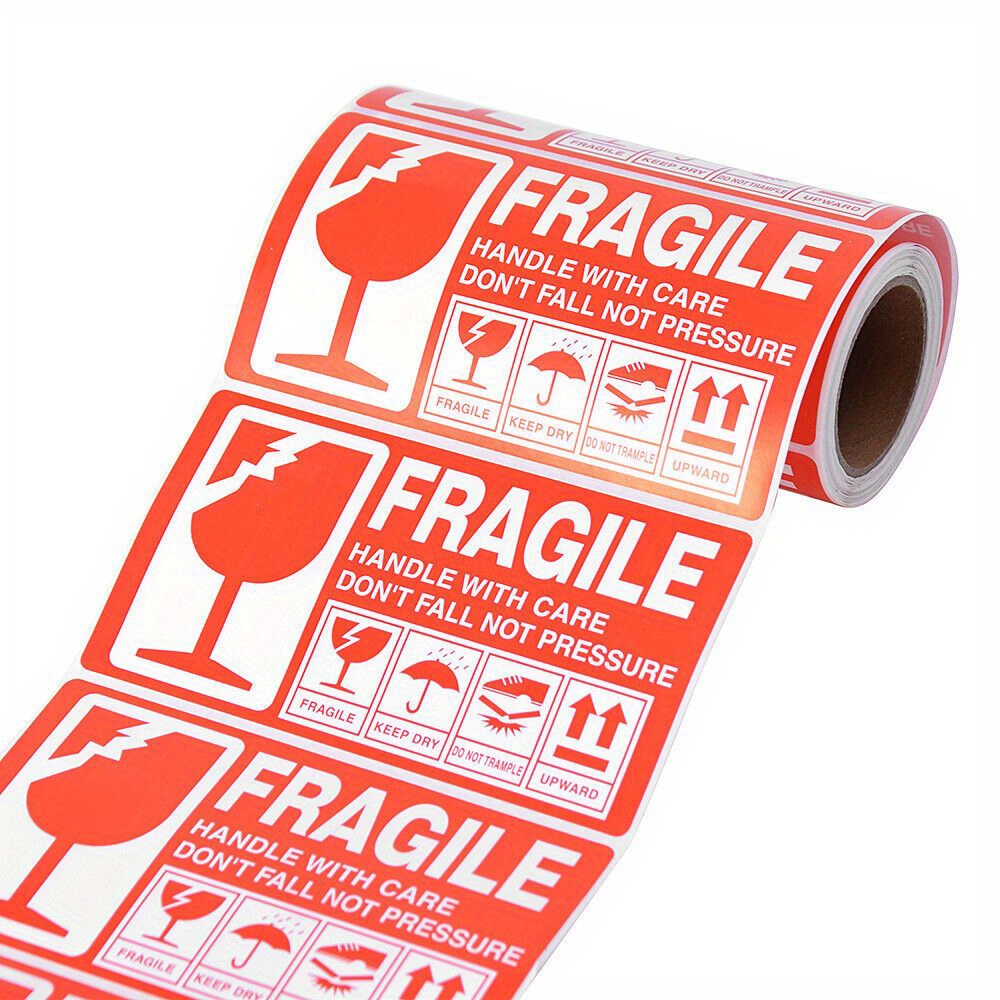50pcs 130x70mm Fragile Sticker Labels