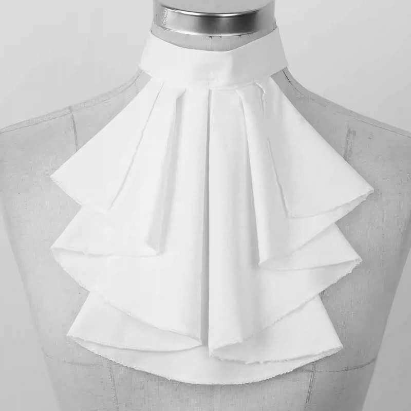 

Elegant Collar, Unisex Adjustable Cravat, Woven Detachable Shirt Collar Accessory For Stage Performances And