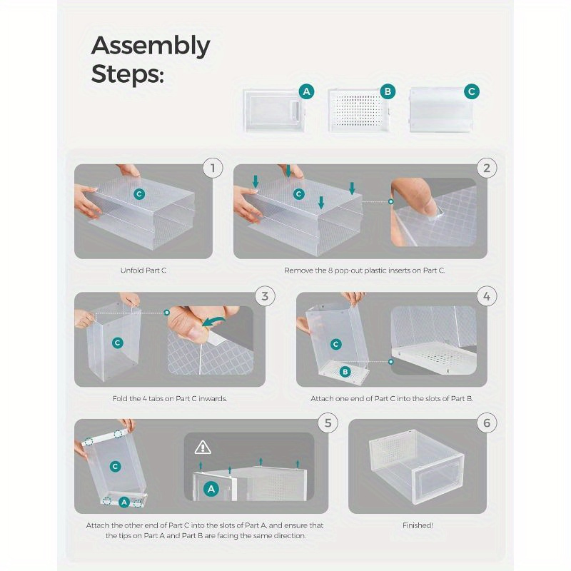 shoe boxes   in packs of 2 3 4 5 6 10 are transparent plastic storage containers that   stacked   clear plastic shoe boxes are suitable for closets and athletic shoes featuring a white frame details 3