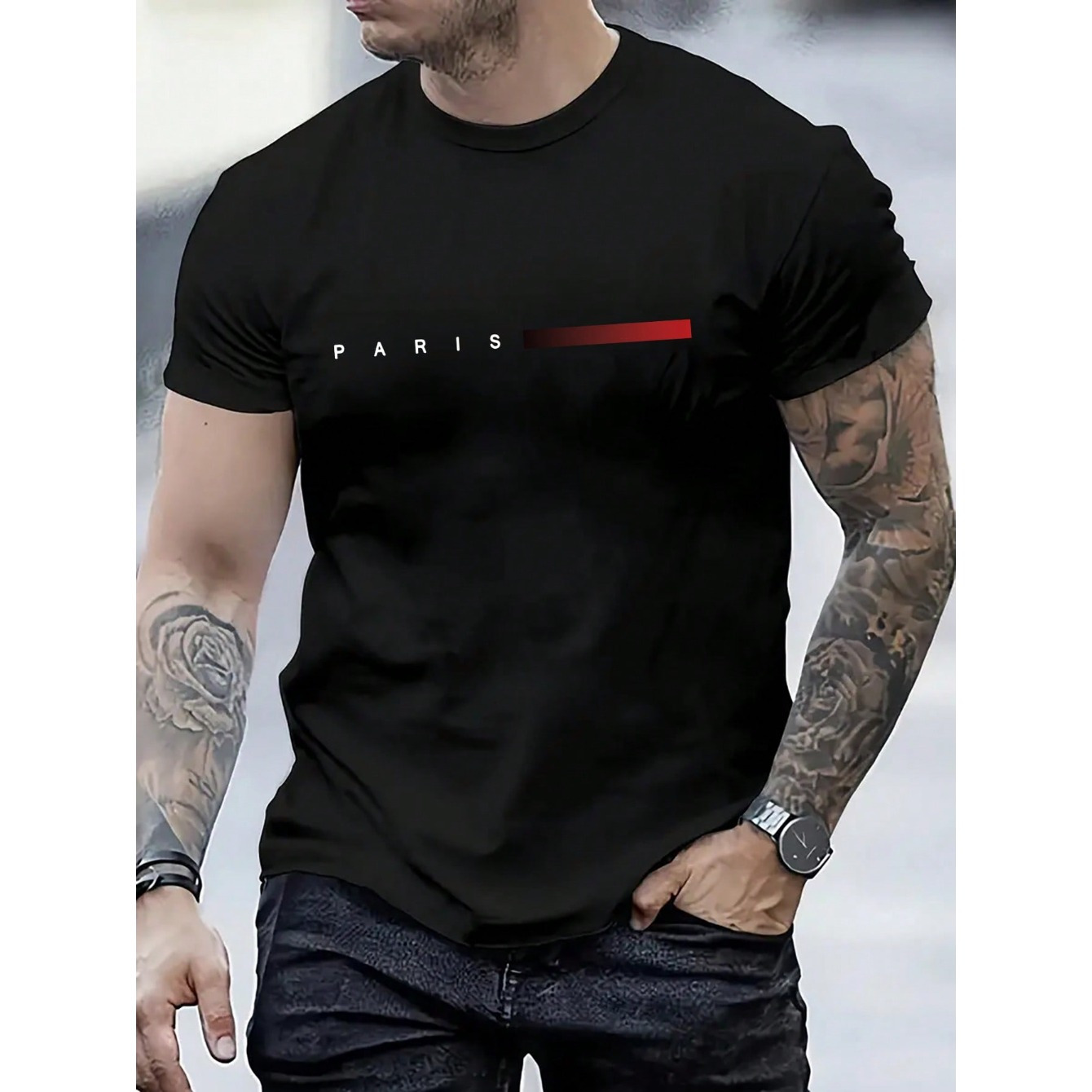 

1pc T- - , , Slight , Regular Fit Tee