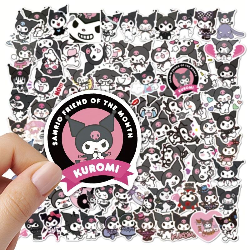 

(authorized) Sanrio Kuromi Sticker Pack - Paper Diy Stickers For Laptops, Notebooks And Phone Cases