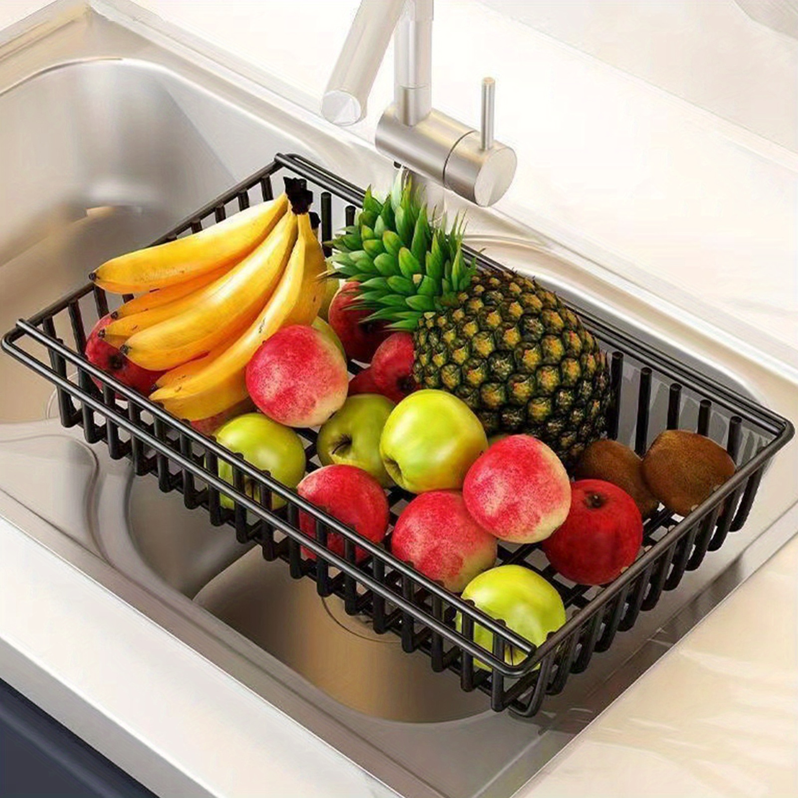 versatile 4 tier metal storage shelf with baskets durable space saving organizer for   room bedroom rolling carbon steel rack with wheels