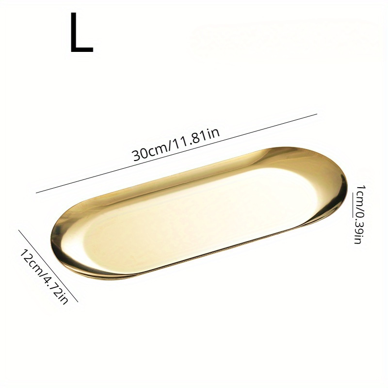 TEMU 1 plateau de rangement pour décoration, plateau de tri pour boucles d'oreilles, multi-tailles, accessoire de rangement pour salle de bain,