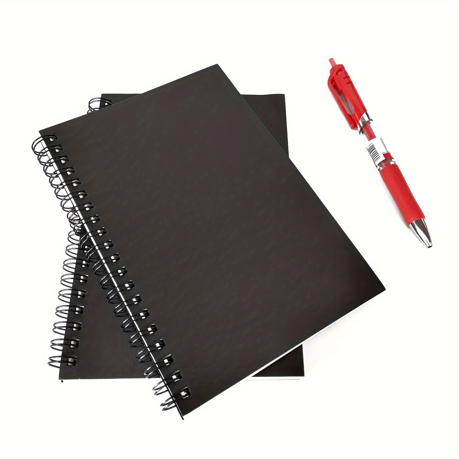 

Softcover Spiral Notebook - Ideal For Sketching & Writing, Pages/50 Sheets, 7.5 X 5.1", 100gsm, Black